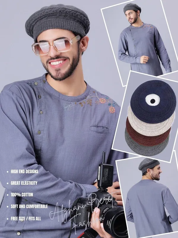 Grey_Woolen_Cap_For_Unisex
