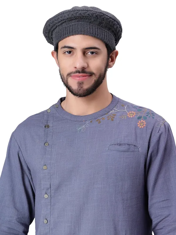 Grey_Woolen_Cap_For_Unisex