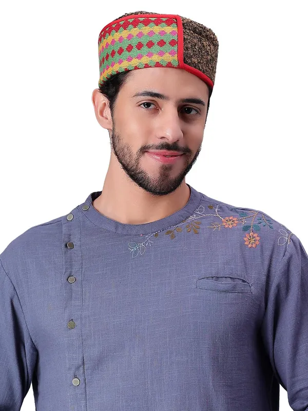 Multicolour_Woolen_Cap_For_Unisex