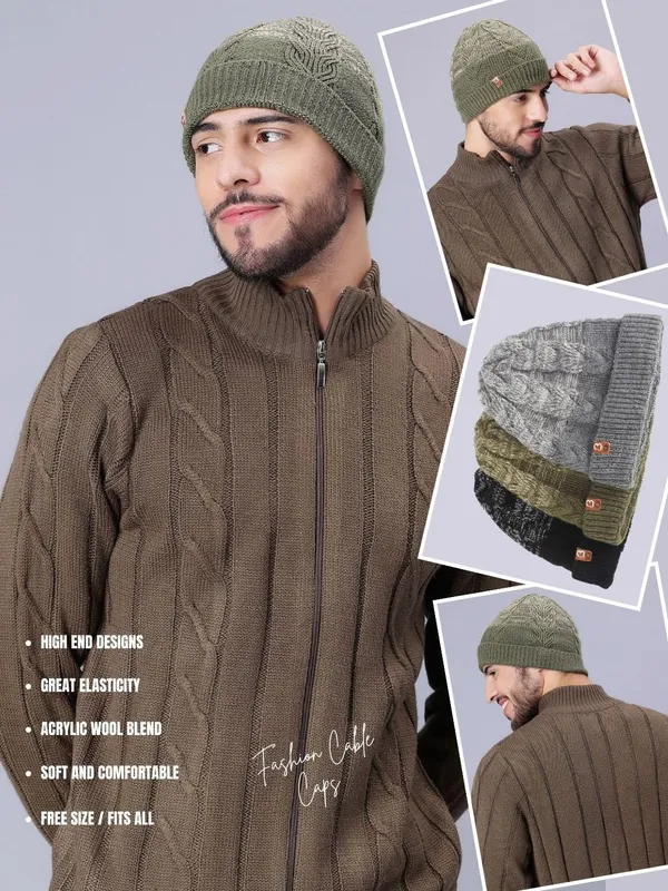 Green_Woolen_Cap_For_Unisex