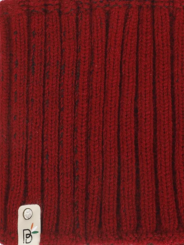 Maroon_Woolen_Earwarmer_For_Unisex