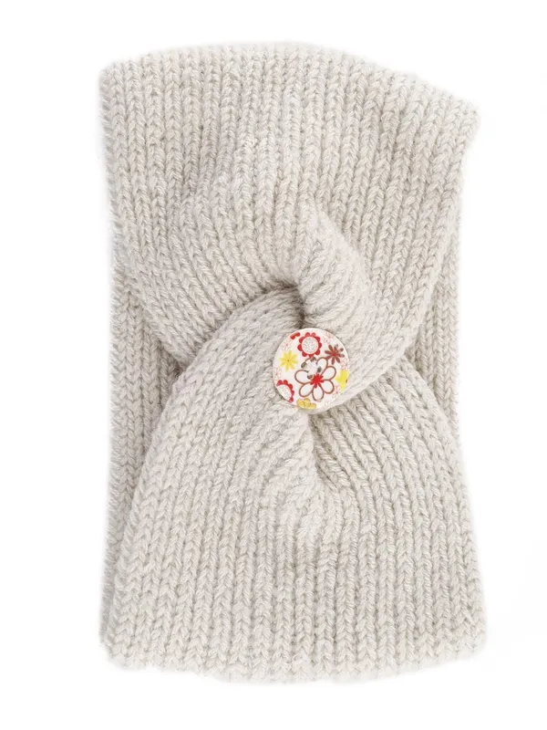 Cream_Woolen_Earwarmer_For_Women