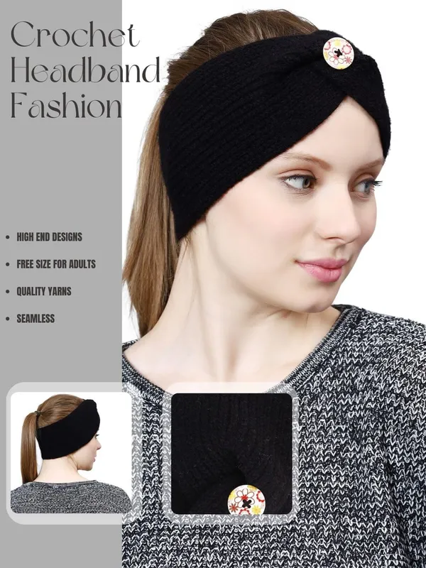 Black_Woolen_Earwarmer_For_Women