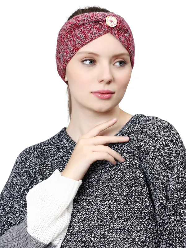 Maroon_Woolen_Earwarmer_For_Women