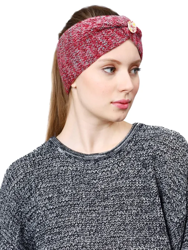 Maroon_Woolen_Earwarmer_For_Women