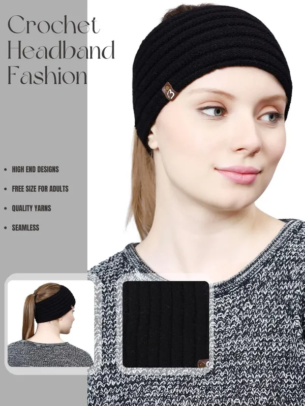 Black_Woolen_Earwarmer_For_Women