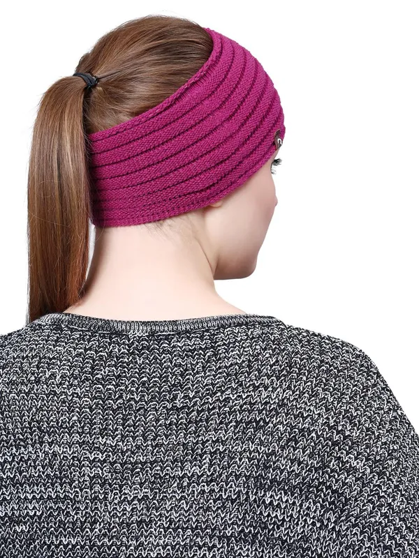 Pink_Woolen_Earwarmer_For_Women