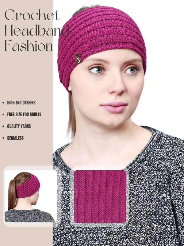 Pink_Woolen_Earwarmer_For_Women