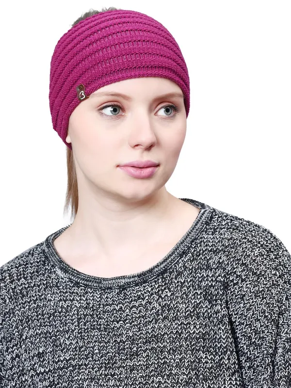 Pink_Woolen_Earwarmer_For_Women