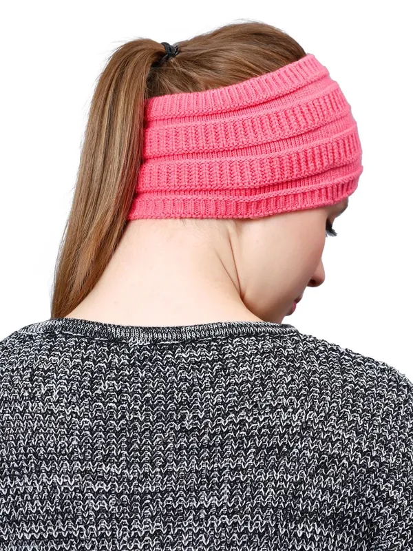 Pink_Woolen_Earwarmer_For_Unisex