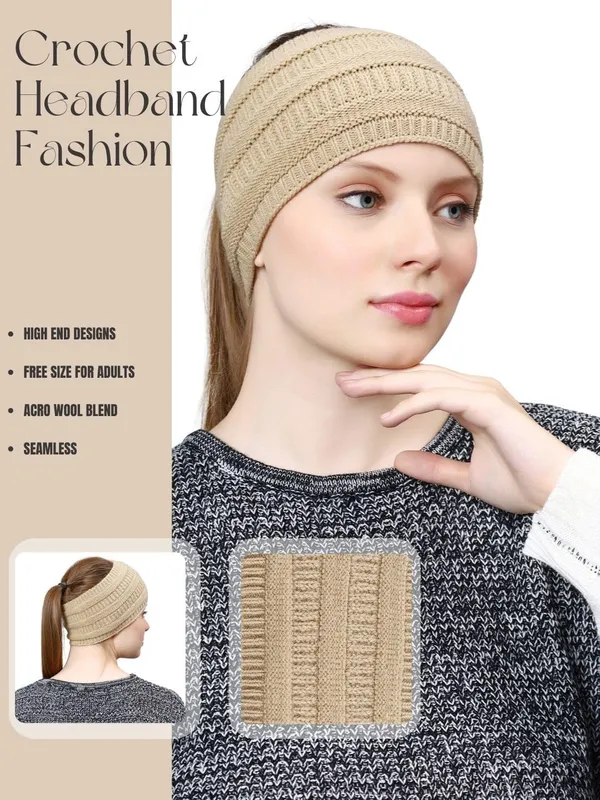 Beige_Woolen_Earwarmer_For_Unisex
