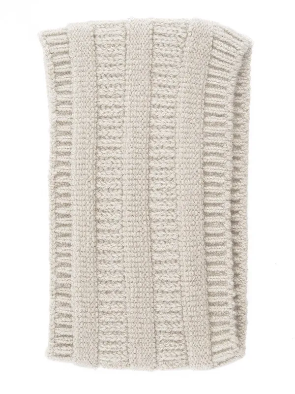 Cream_Woolen_Earwarmer_For_Unisex