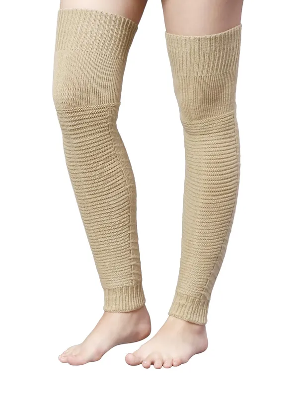 Beige_Woolen_Stocking_For_Women