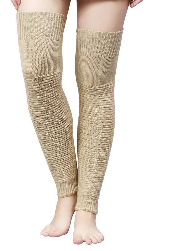 Beige_Woolen_Stocking_For_Women