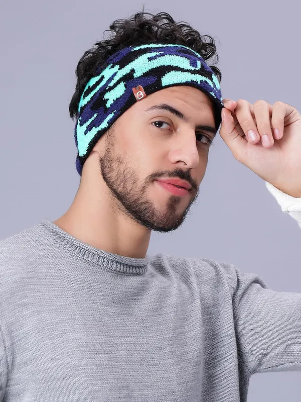 Blue_Woolen_Earwarmer_For_Men