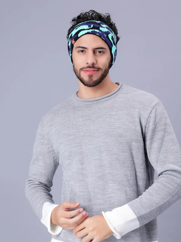 Blue_Woolen_Earwarmer_For_Men