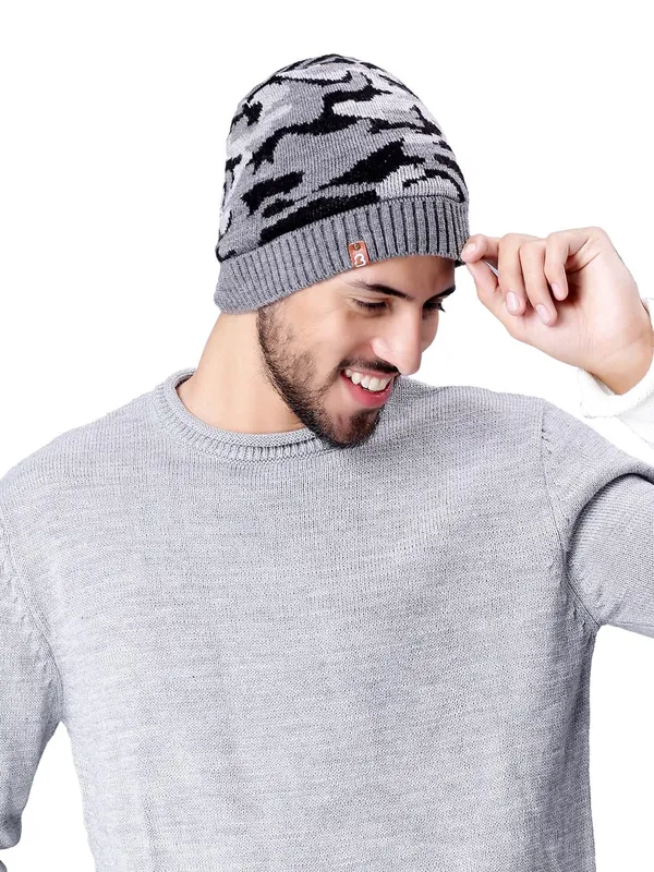 Armygrey_Woolen_Cap_For_Men