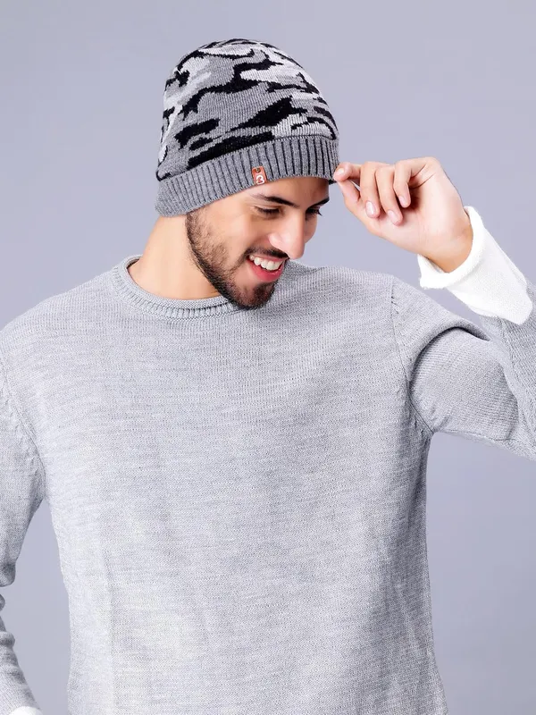 Armygrey_Woolen_Cap_For_Men