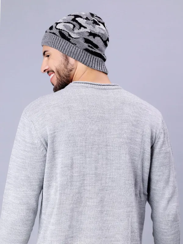 Armygrey_Woolen_Cap_For_Men