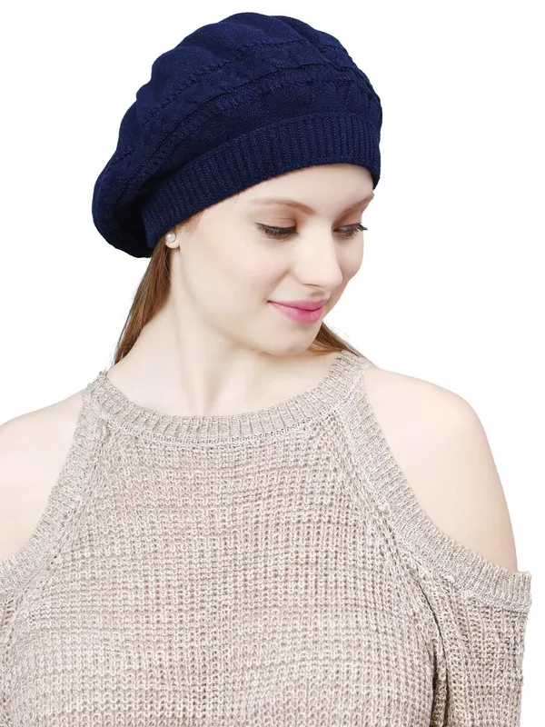 Blue_Woolen_Cap_For_Women
