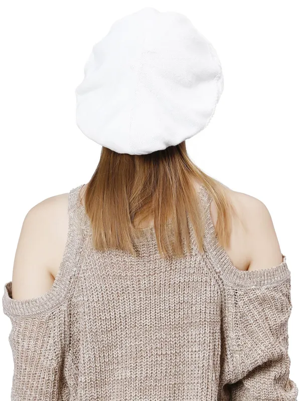 White_Woolen_Cap_For_Women
