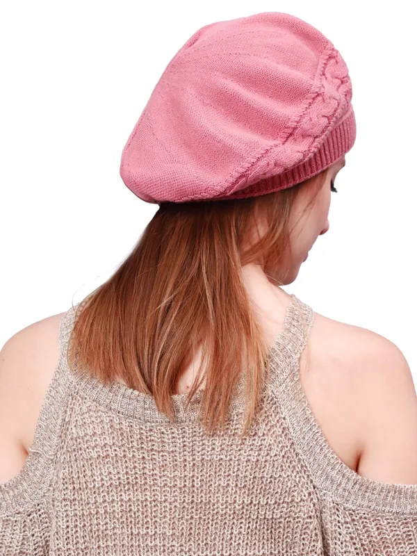 Pink_Woolen_Cap_For_Women