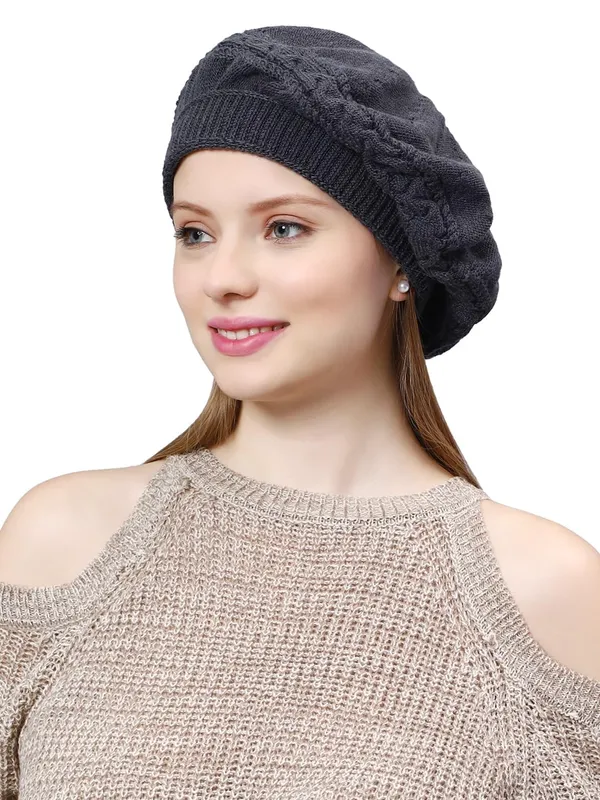Grey_Woolen_Cap_For_Women