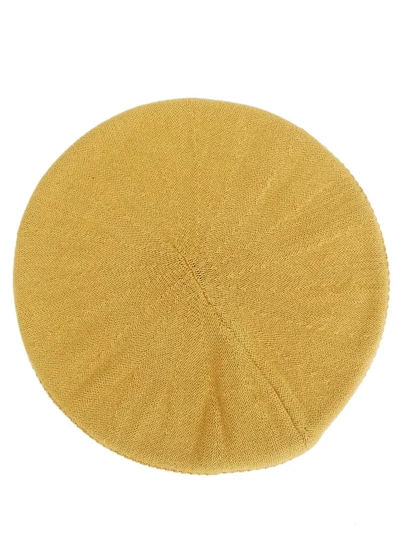 Yellow_Woolen_Cap_For_Women