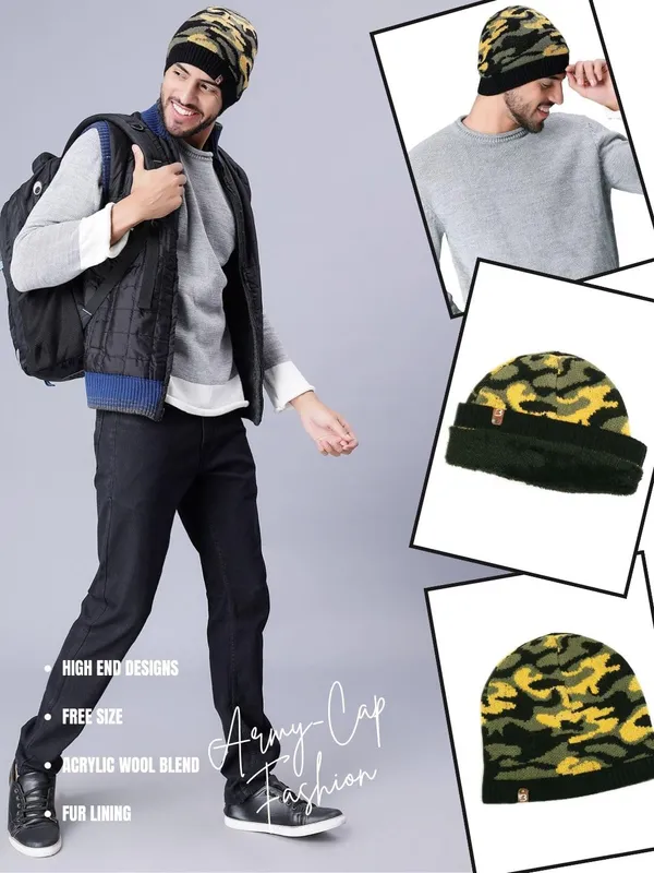 Multicolour_Woolen_Cap_For_Unisex