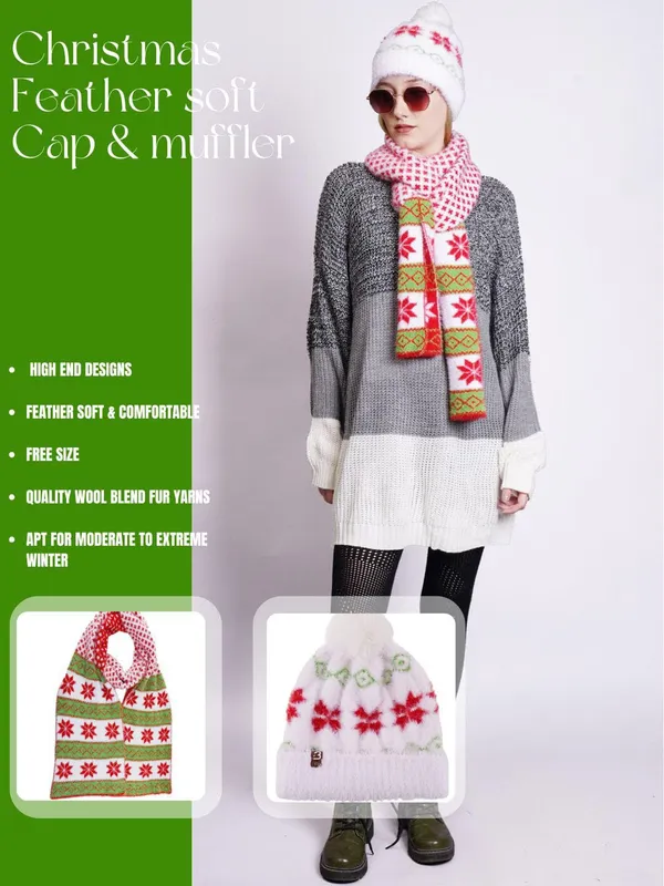 Multicolor_Woolen_Cap_For_Women