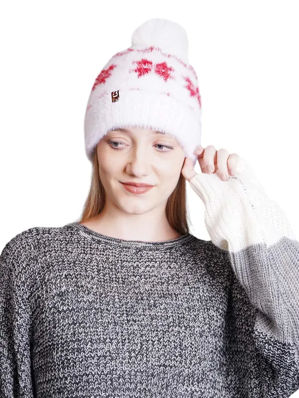 White_Woolen_Cap_For_Unisex