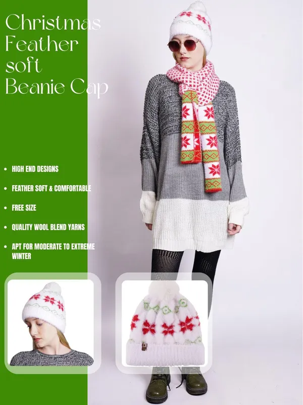 White_Woolen_Cap_For_Unisex