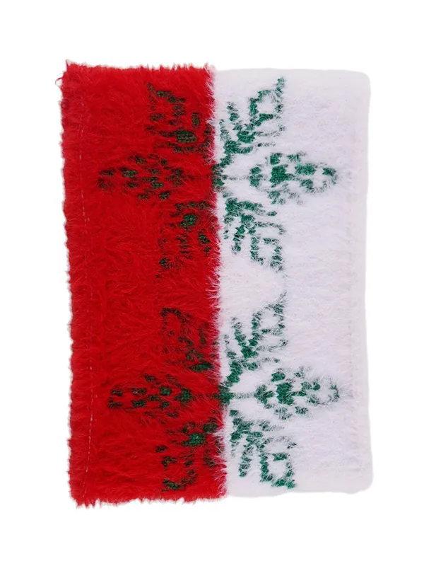 White_&_Red_Woolen_Earwarmer_For_Women