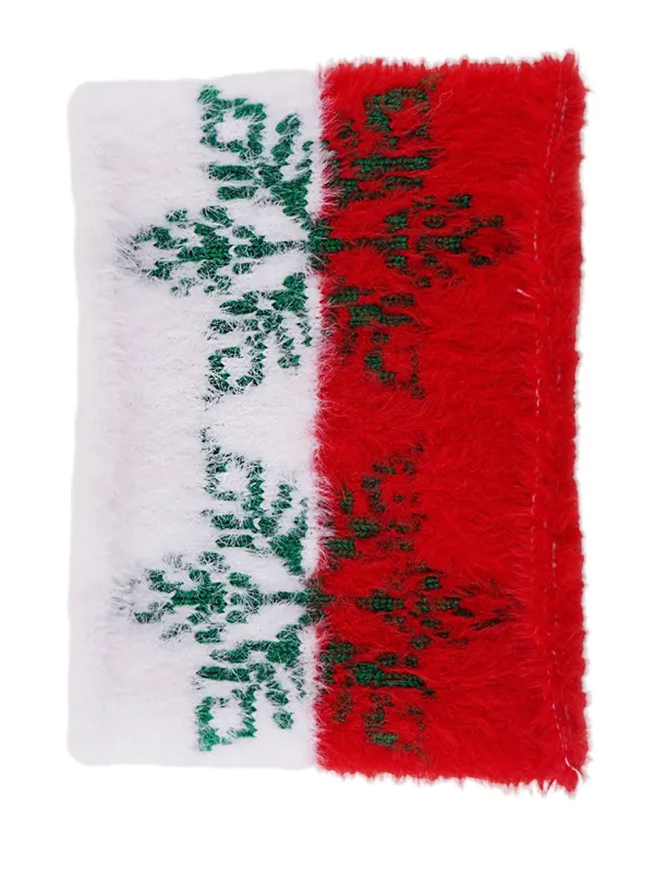 White_&_Red_Woolen_Earwarmer_For_Women