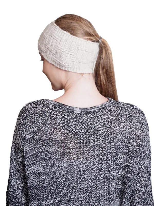 White_Woolen_Earwarmer_For_Unisex