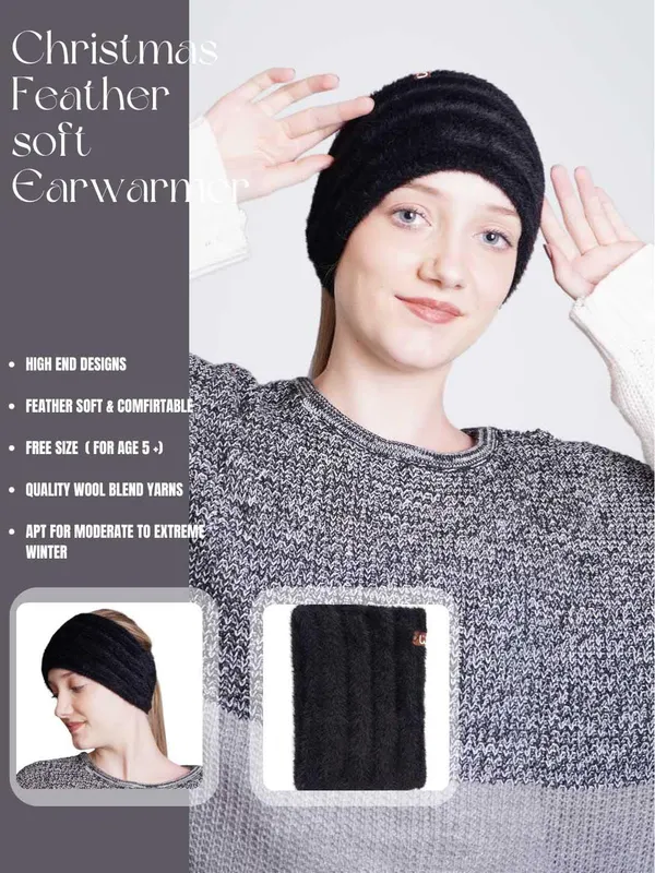 Black_Woolen_Earwarmer_For_Women