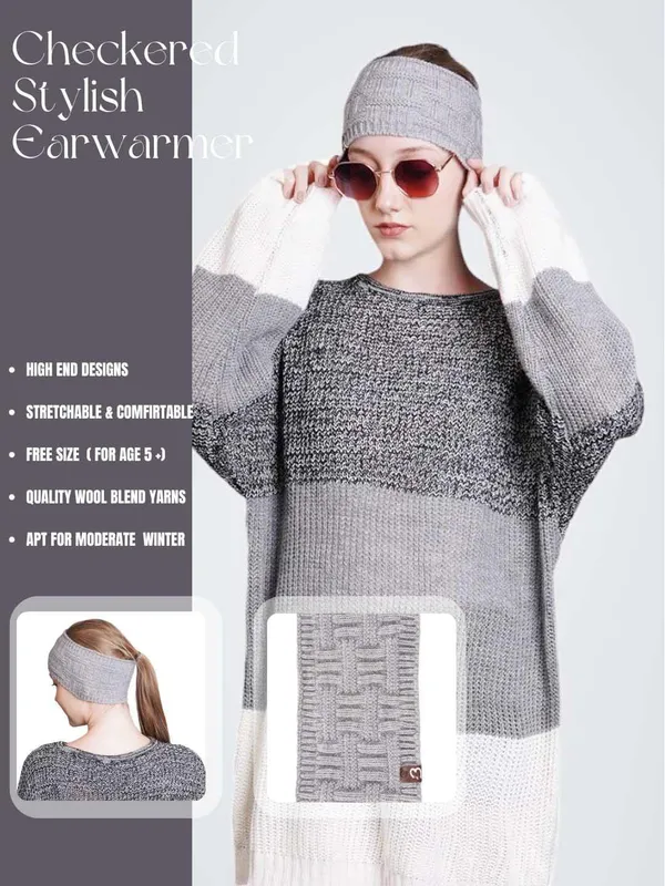Grey_Woolen_Earwarmer_For_Unisex