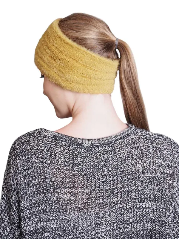 Yellow_Woolen_Earwarmer_For_Women