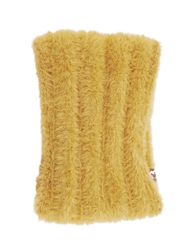 Yellow_Woolen_Earwarmer_For_Women