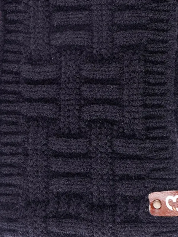 Black_Woolen_Earwarmer_For_Unisex