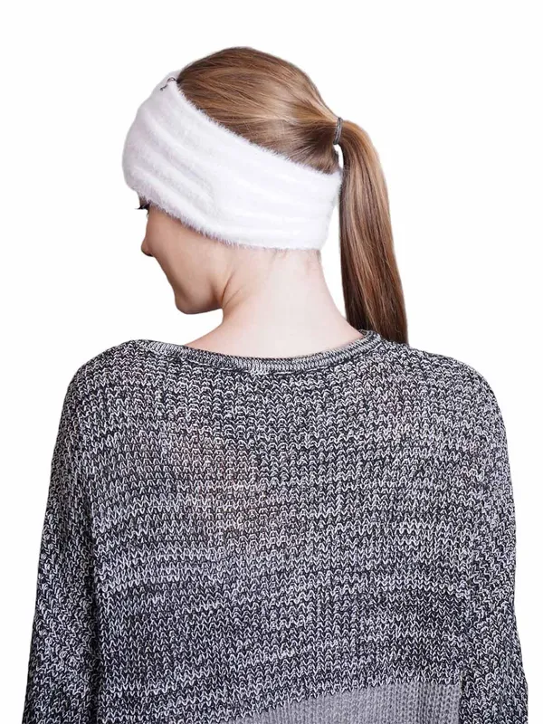 White_Woolen_Earwarmer_For_Women