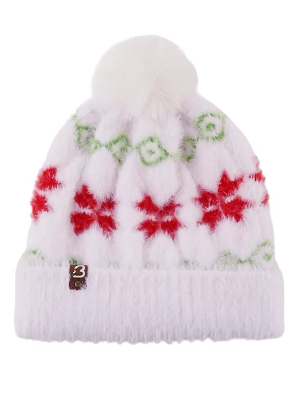 White_Woolen_Cap_For_Girls