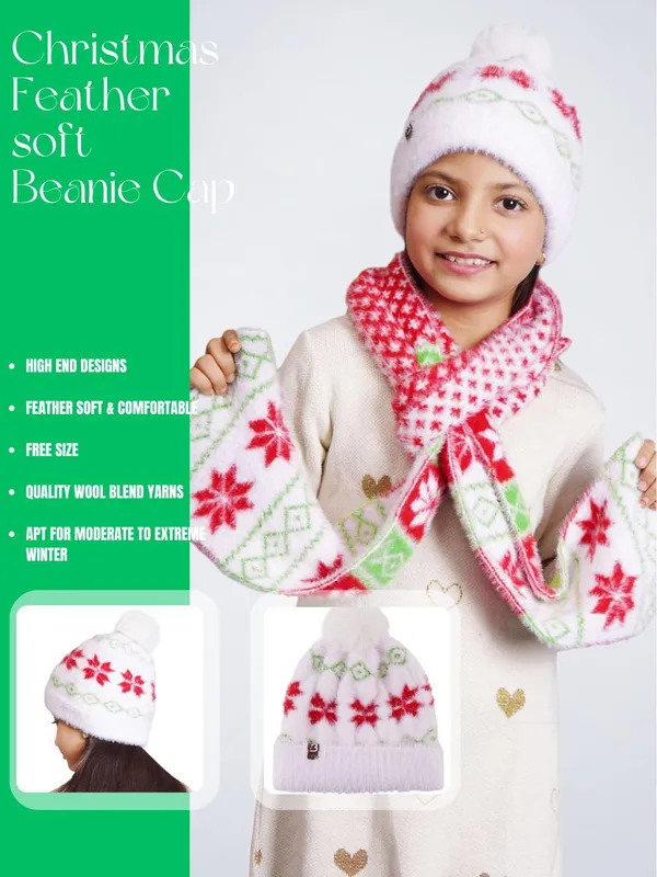 White_Woolen_Cap_For_Girls