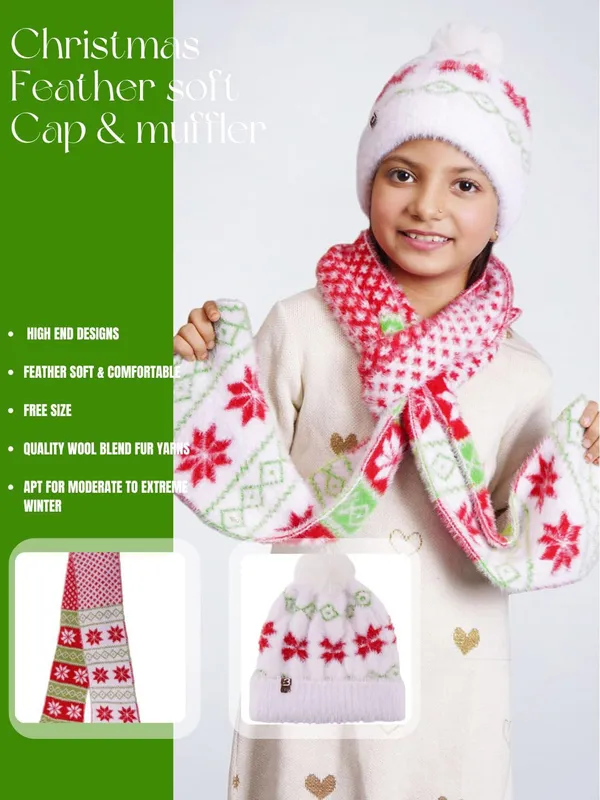 White_Woolen_Cap_For_Girls