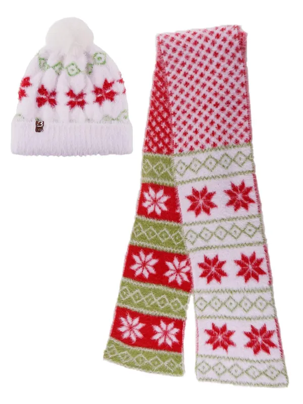 White_Woolen_Cap_For_Girls