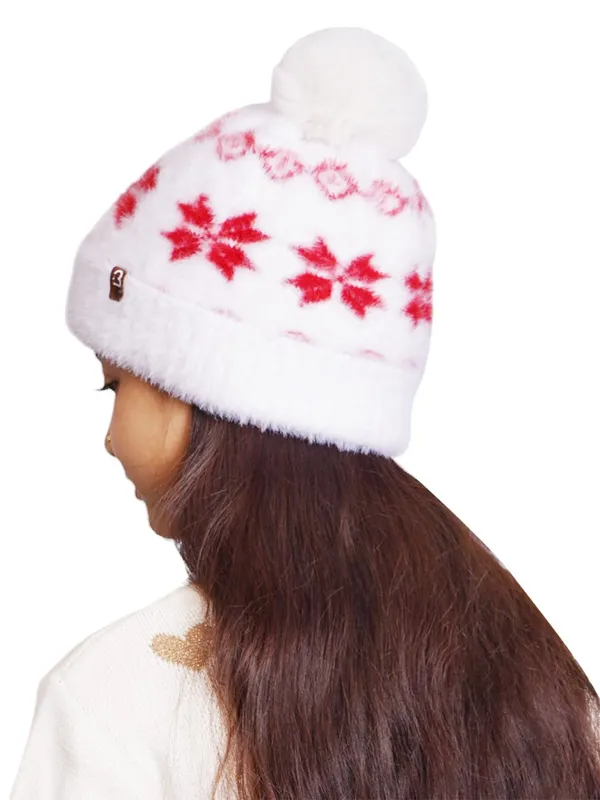 White_Woolen_Cap_For_Girls