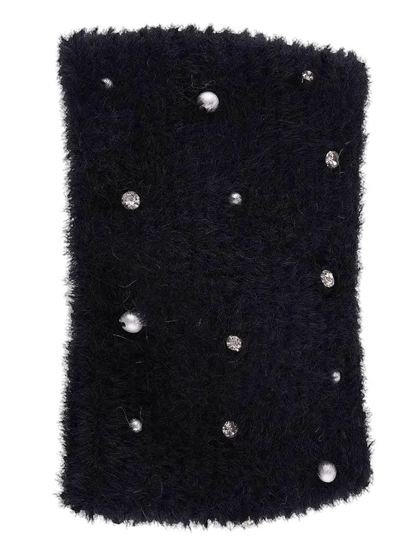 Black_Woolen_Earwarmer_For_Girls