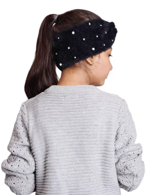 Black_Woolen_Earwarmer_For_Girls