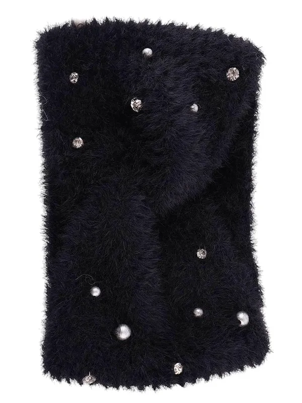 Black_Woolen_Earwarmer_For_Girls