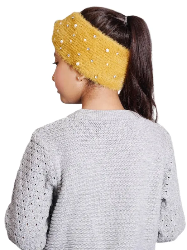 Yellow_Woolen_Earwarmer_For_Girls